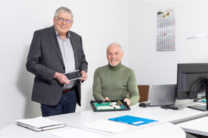 Andreas Kling (r.) zusammen mit dem früheren Co-Inhaber Wilhelm Cramer, Foto: Toptron 